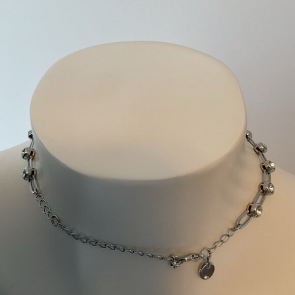 😊 Paperclip Chain With Rhinestones - Picture 4 of 5